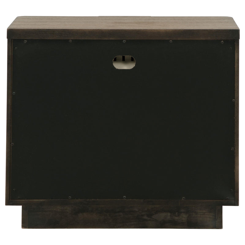 Terrace 2-drawer Nightstand Bedside Table Ash Brown - 224902