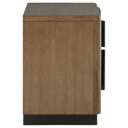 Terrace 2-drawer Nightstand Bedside Table Ash Brown - 224902