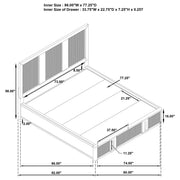 Terrace 5-piece California King Bedroom Set Ash Brown - 224900KW-S5