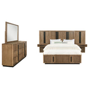 Terrace 5-piece Eastern King Panel Bedroom Set Ash Brown - 224900KE-S5P