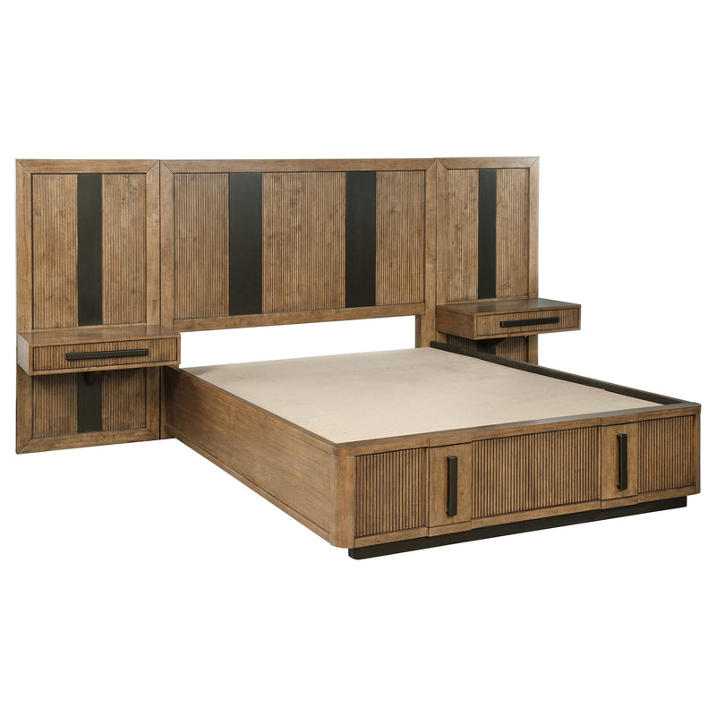 Terrace 5-piece Eastern King Panel Bedroom Set Ash Brown - 224900KE-S5P