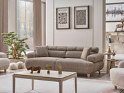 Tetra San Stationary Sofa in Brown - 200-SAN-TET-BRO-3