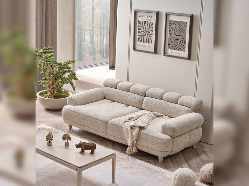 Tetra San Stationary Sofa in Cream - 200-SAN-TET-CRE-3
