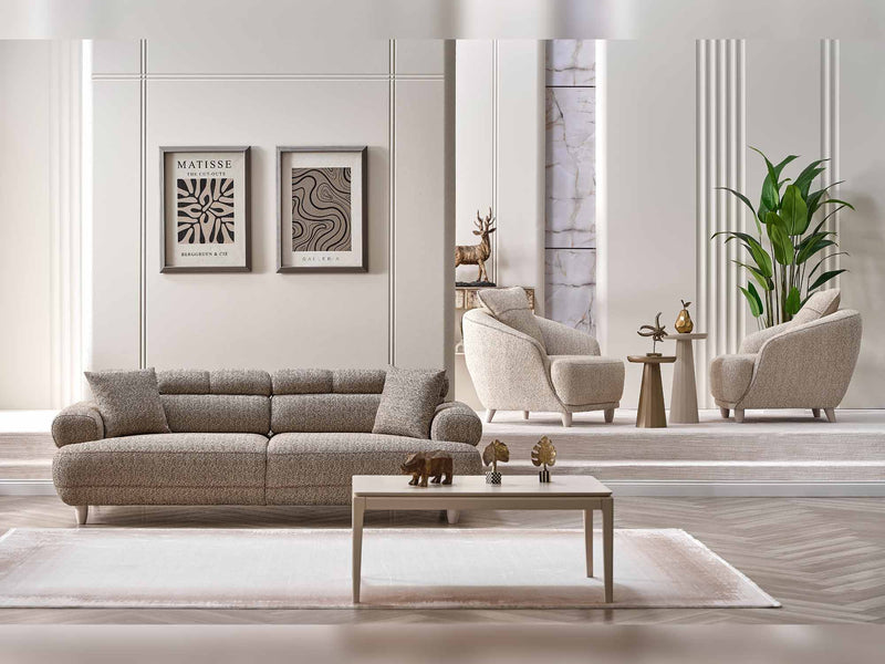 Tetra San Stationary Sofa in Cream - 200-SAN-TET-CRE-3