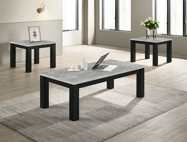 Theo 3Pk Cocktail Set - Concrete - DMV FurnitureCoffee Table