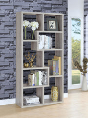 Theo 71-inch 6-shelf Bookshelf Grey Driftwood - 801137
