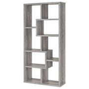 Theo 71-inch 6-shelf Bookshelf Grey Driftwood - 801137