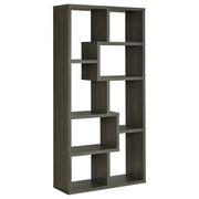 Theo 71-inch 6-shelf Bookshelf Weathered Grey - 800510