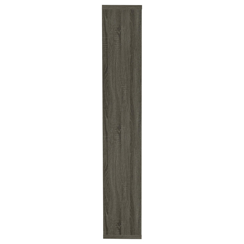 Theo 71-inch 6-shelf Bookshelf Weathered Grey - 800510
