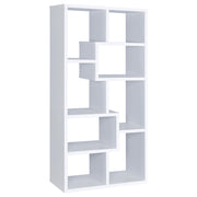 Theo 71-inch 6-shelf Bookshelf White - 800136