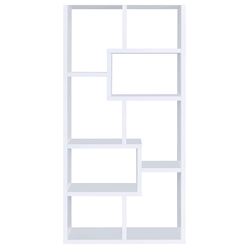 Theo 71-inch 6-shelf Bookshelf White - 800136