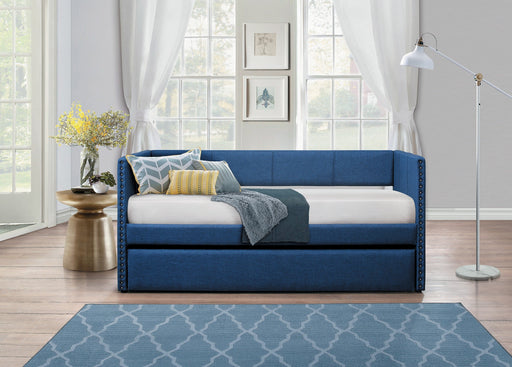 Therese Blue Daybed with Trundle - DMV FurnitureDaybed