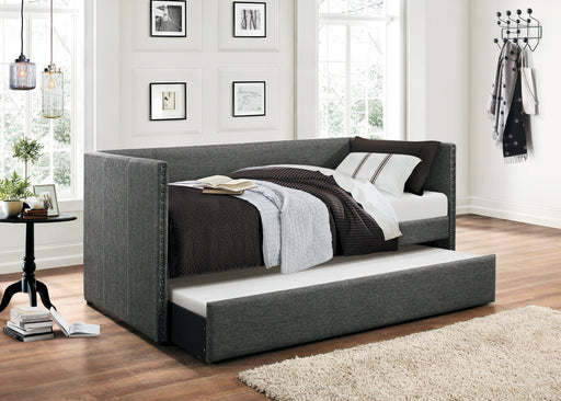 Therese Gray Daybed with Trundle - DMV FurnitureDaybed