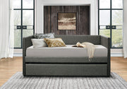 Therese Gray Daybed with Trundle - DMV FurnitureDaybed