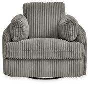Tie-Breaker Fog Swivel Glider Recliner - 9490361