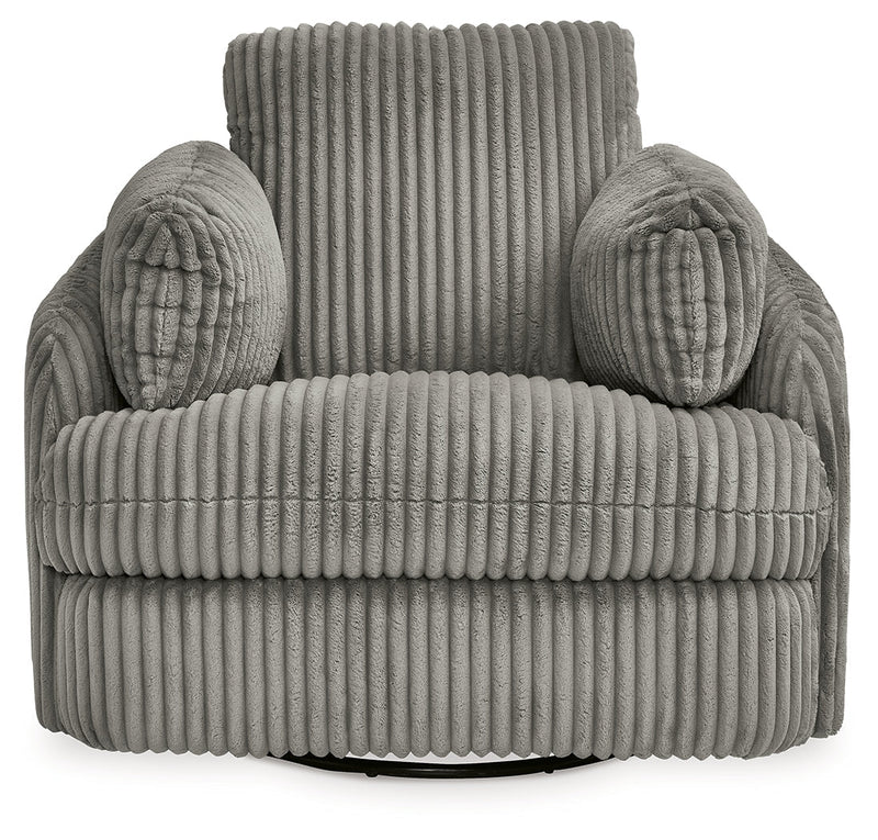 Tie-Breaker Fog Swivel Glider Recliner - 9490361