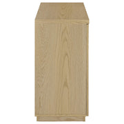Tilbury 2-door Glass Front Accent Display Cabinet Light Oak - 950429