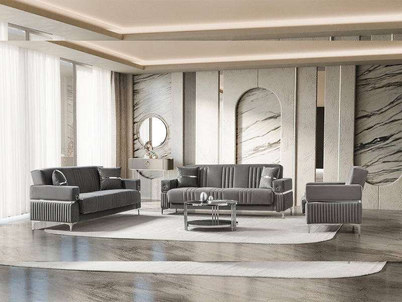 Tilda 3-pieces (Sofa & Loveseat & Chair) Livingroom Set in Beige - 200-ST-TIL-ANKA153-321