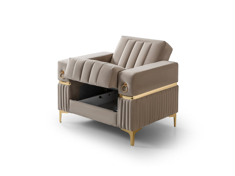 Tilda 3-pieces (Sofa & Loveseat & Chair) Livingroom Set in Grey - 200-ST-TIL-ANKA152-321