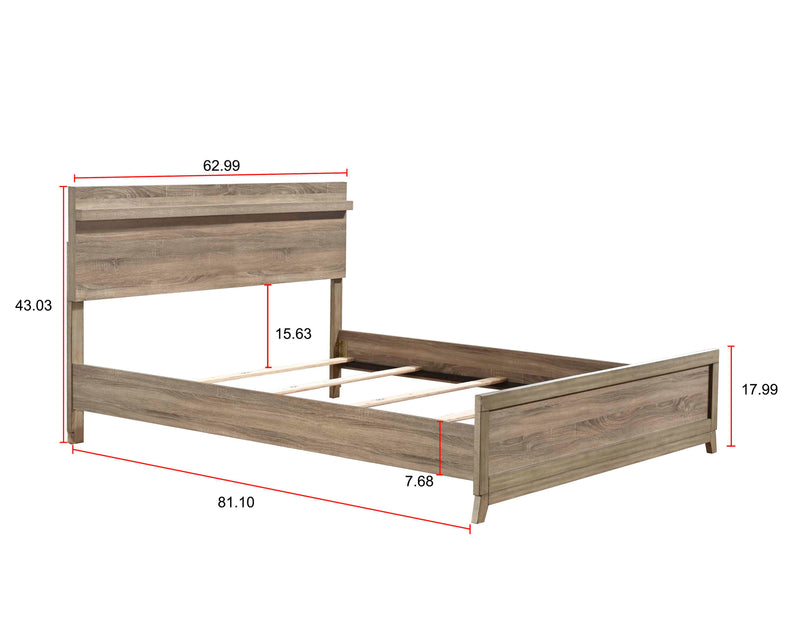 Tilston Natural Queen Panel Bed - DMV FurnitureQueen Bed