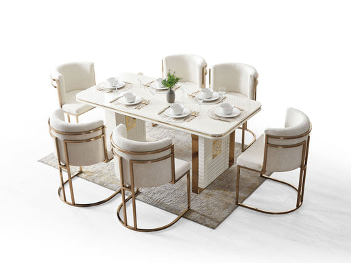 Tina Al Dining Chair (6 PCS) in Cream - 200-ALT-TIN-DC-6