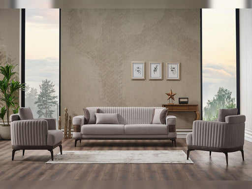 Tina Convertible Loveseat in Cream - 200-SER-TIN-SOFT03-2