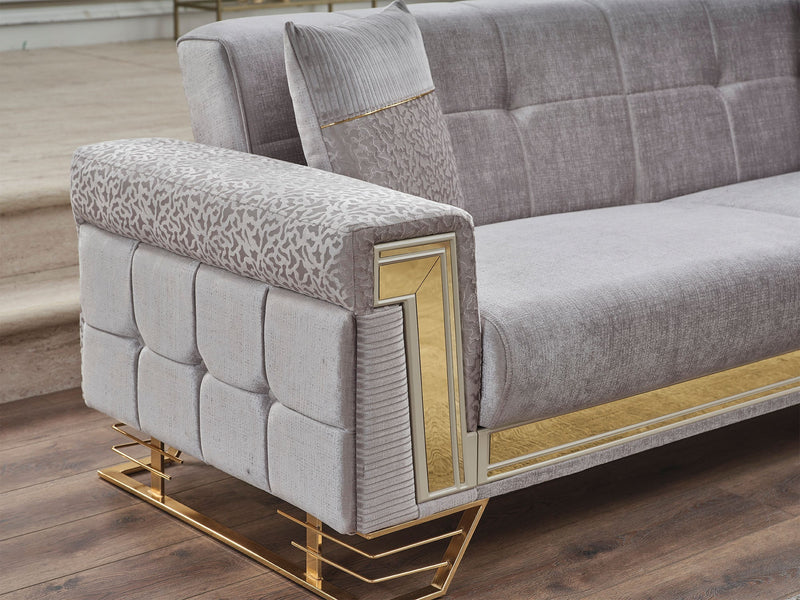 Titan Convertible Loveseat in Beige - 200-SER-TIT-STAR553-2