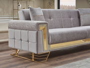 Titan Convertible Loveseat in Light Grey - 200-SER-TIT-STAR244-2