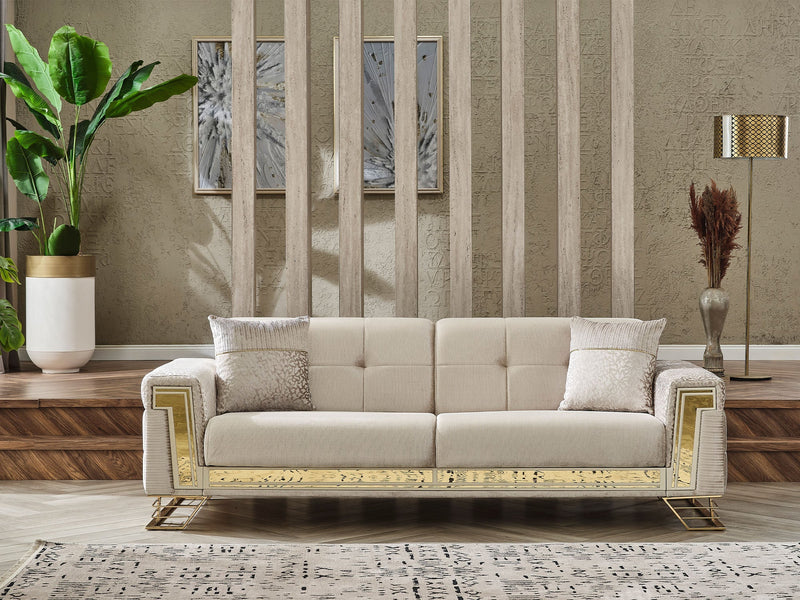 Titan Convertible Loveseat in Light Grey - 200-SER-TIT-STAR244-2