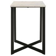 Tobin 3-piece Marble Top Coffee and End Table Set White - 707698-S3