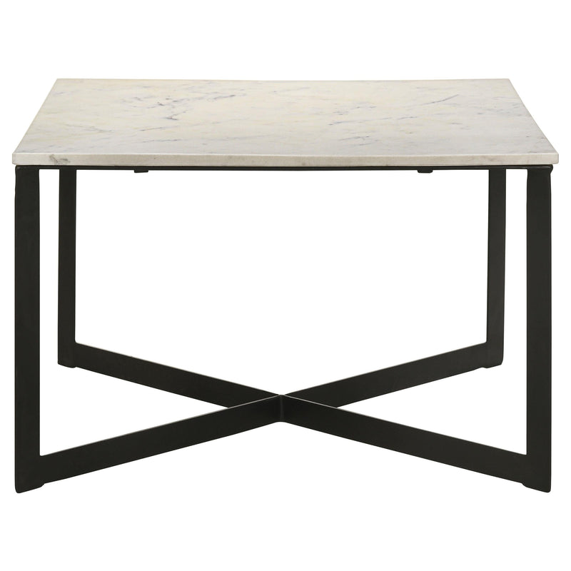 Tobin 3-piece Marble Top Coffee and End Table Set White - 707698-S3