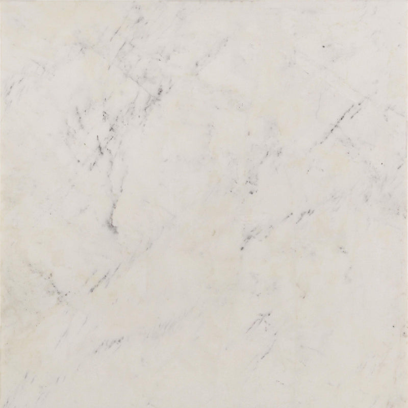 Tobin Square Marble Top End Table White and Black - 707697