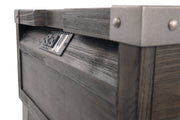 Todoe Coffee Table with 2 End Tables in Dark Gray - PKG007214