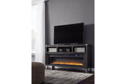Todoe Gray 65" TV Stand with Electric Fireplace - DMV FurnitureTV Stand