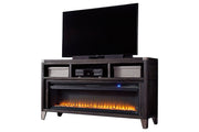 Todoe Gray 65" TV Stand with Electric Fireplace - DMV FurnitureTV Stand