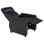 Toohey Upholstered Home Theater Push Back Recliner Black - 600181
