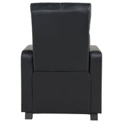 Toohey Upholstered Home Theater Push Back Recliner Black - 600181