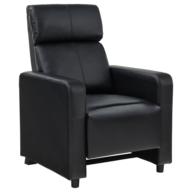 Toohey Upholstered Tufted Recliner Living Room Set Black - 600181-S4A