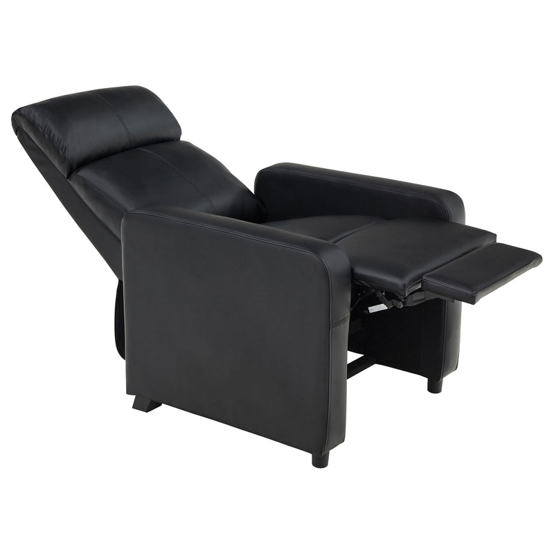 Toohey Upholstered Tufted Recliner Living Room Set Black - 600181-S4A