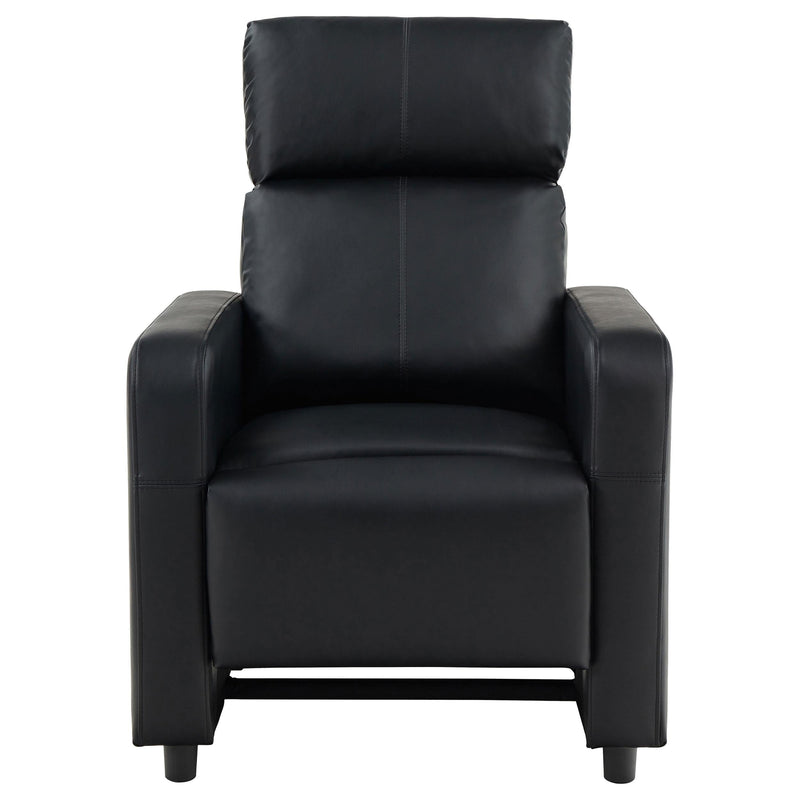 Toohey Upholstered Tufted Recliner Living Room Set Black - 600181-S4A