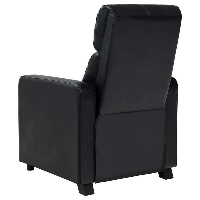 Toohey Upholstered Tufted Recliner Living Room Set Black - 600181-S4A