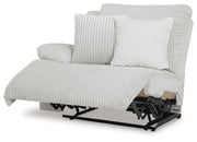 Top Tier Alloy 3-Piece Reclining Sectional and 2 Recliners - 92706U1