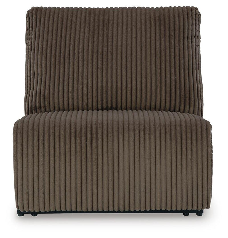 Top Tier Chocolate 3-Piece Reclining Sofa Chaise Sectional - 92705S11