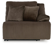 Top Tier Chocolate 4-Piece Reclining Sectional with Chaise - 92705S12