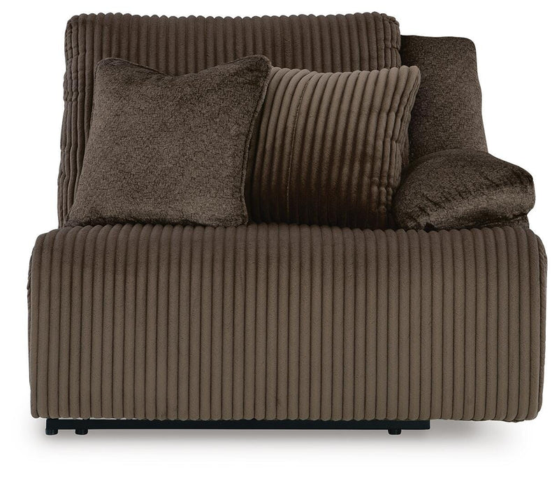 Top Tier Chocolate 4-Piece Reclining Sectional with Chaise - 92705S12