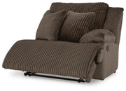 Top Tier Chocolate 4-Piece Reclining Sectional with Chaise - 92705S12