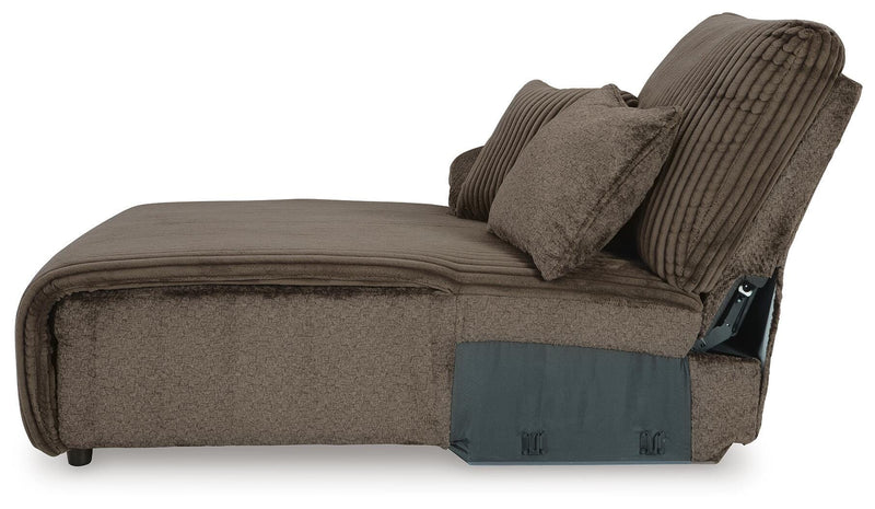 Top Tier Chocolate 4-Piece Reclining Sectional with Chaise - 92705S12