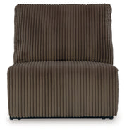 Top Tier Chocolate Armless Recliner - 9270519