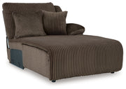 Top Tier Chocolate Right-Arm Facing Press Back Chaise - 9270507