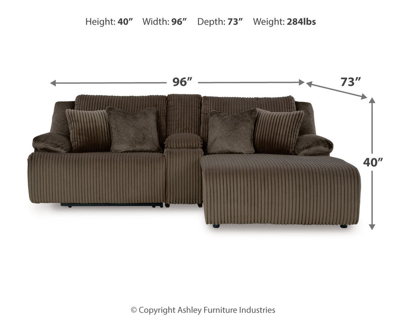 Top Tier Sofa and Recliner in Chocolate - DMV Furniture_Preset